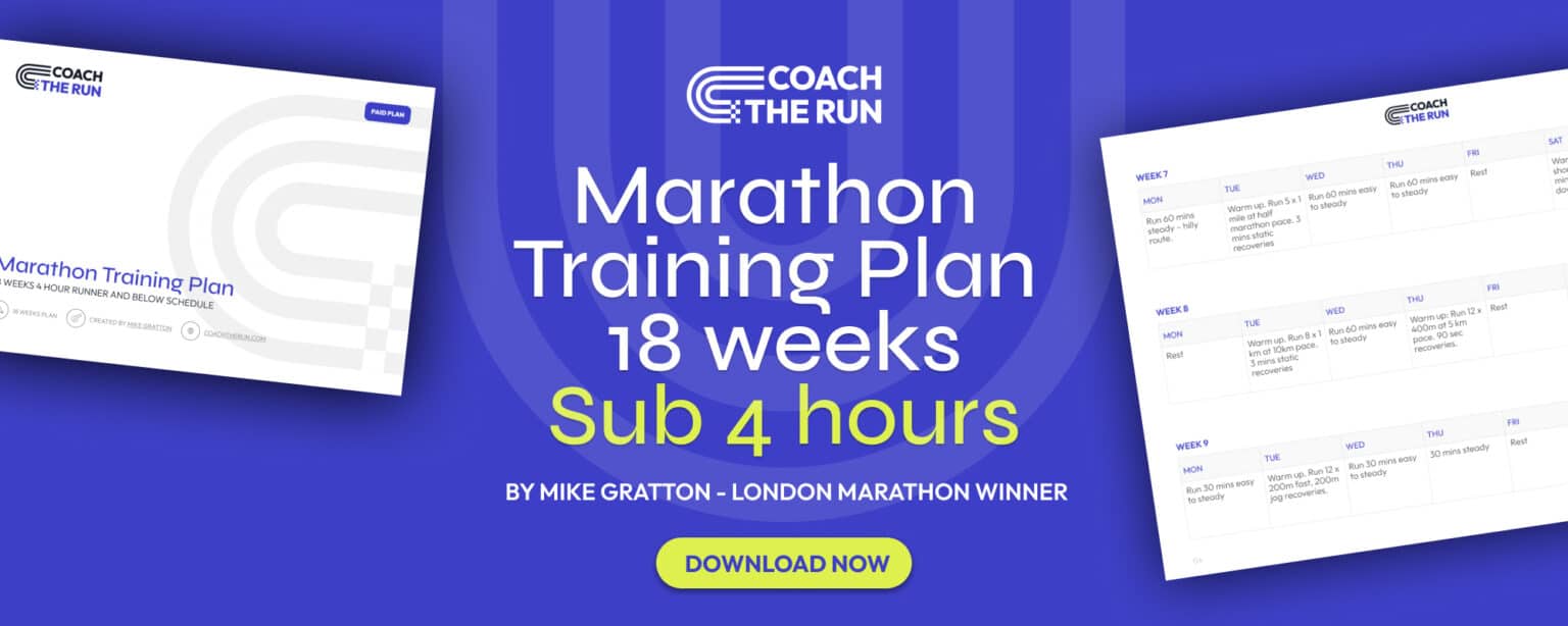Sub 4 Hour Marathon Training Plan Your ultimate guide Coach the Run