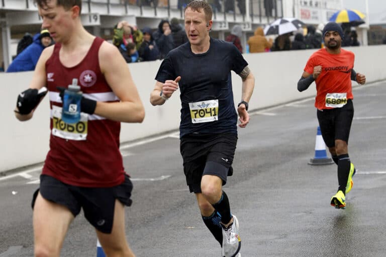 Stu looking to crack the sub 3 hour marathon