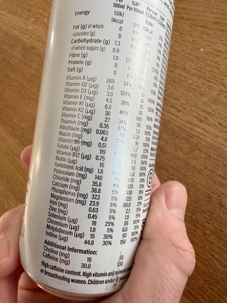 Huel Daily A-Z Vitamins - plenty essential vitamins