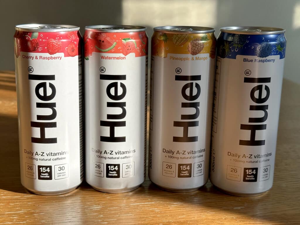 Huel Daily A-Z Vitamins, four flavours