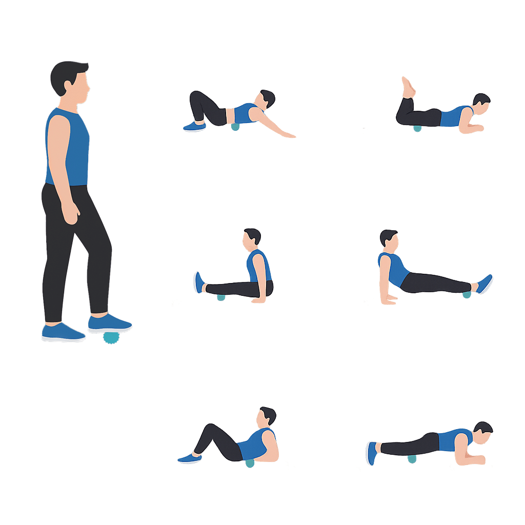 Spiky ball exercises for runners