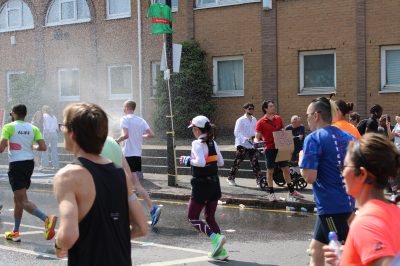 London Marathon 25 water spreay